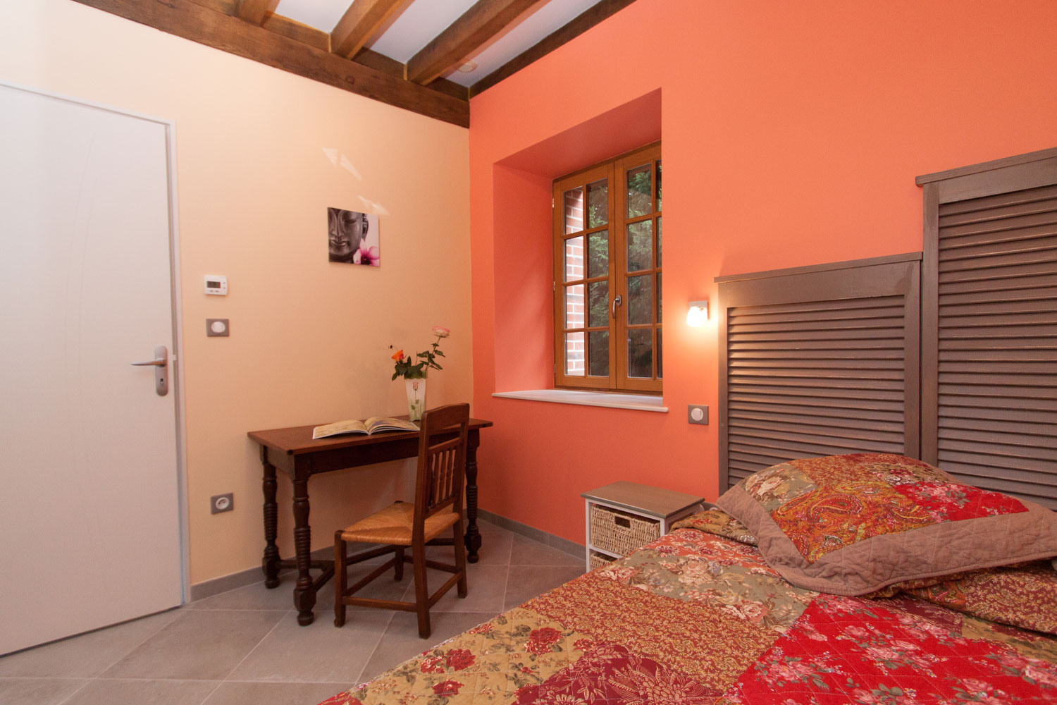 Chambre Prune du gîte Les Pruniers en Sologne