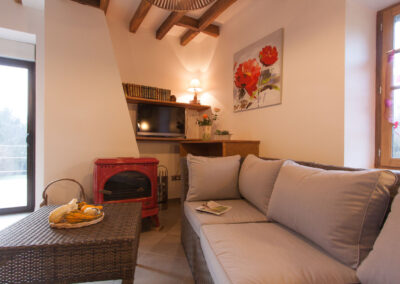 Salon du gîte Les Prunier en Sologne Domaine des Mercier